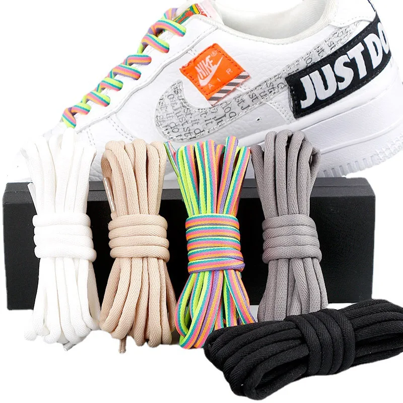 

5MMThick round Nylon Shoelace Canvas Shoes Sports Dad Shoes All-Match Black, Colors Chinese Knot Wire Trousers Rope
