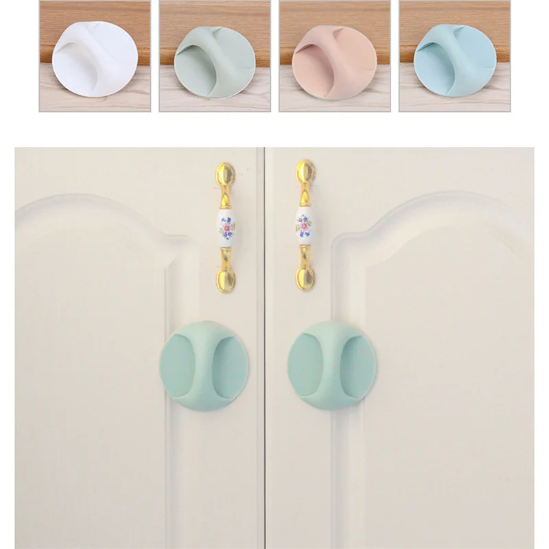 

1 Pcs Multi-purpose Cupboard Knob Furniture Knobs Plastic Self-adhesive Door Handles Wardrobe Pulls Door