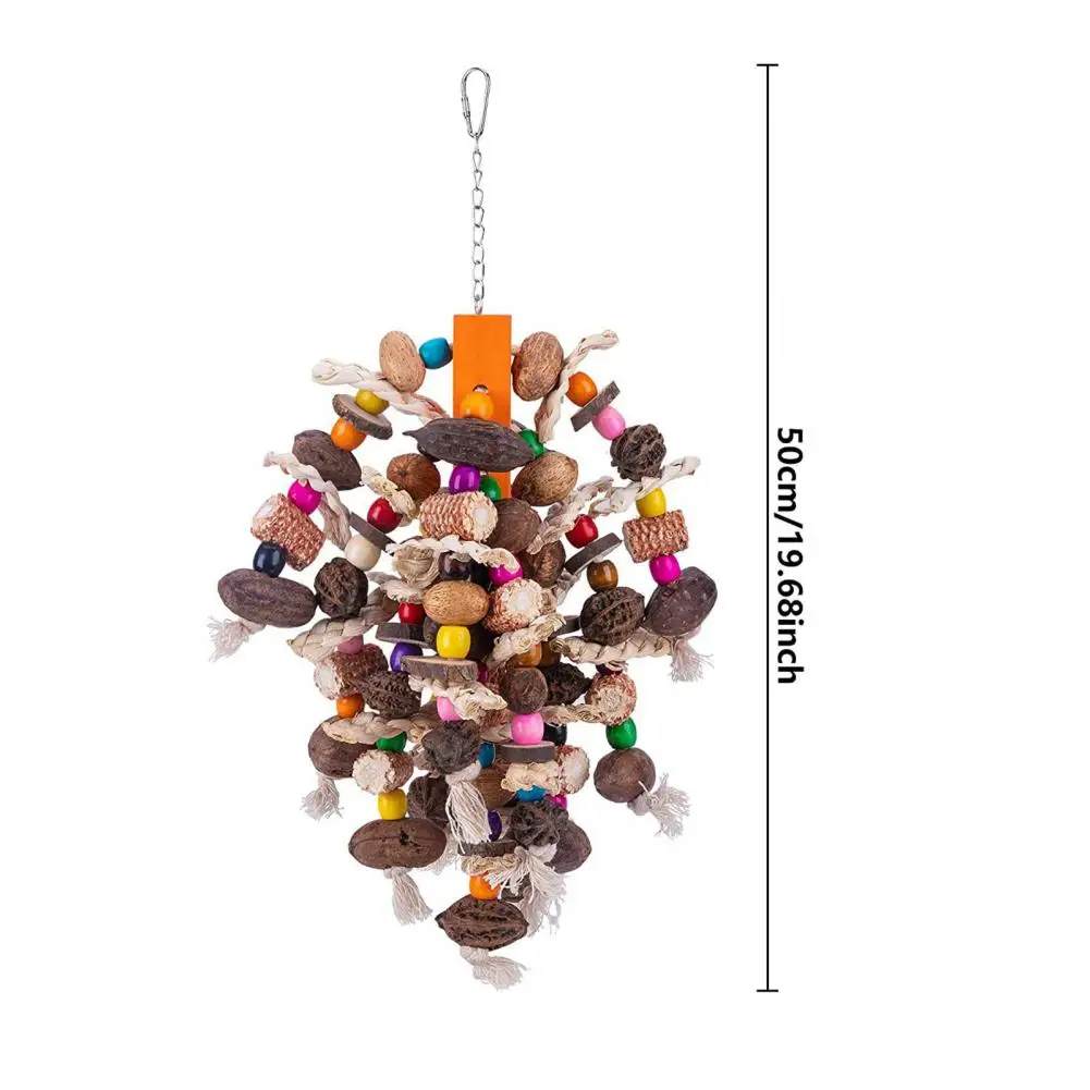 Игрушка для жевания попугаев деревянные блоки набор птиц ара какаду серая