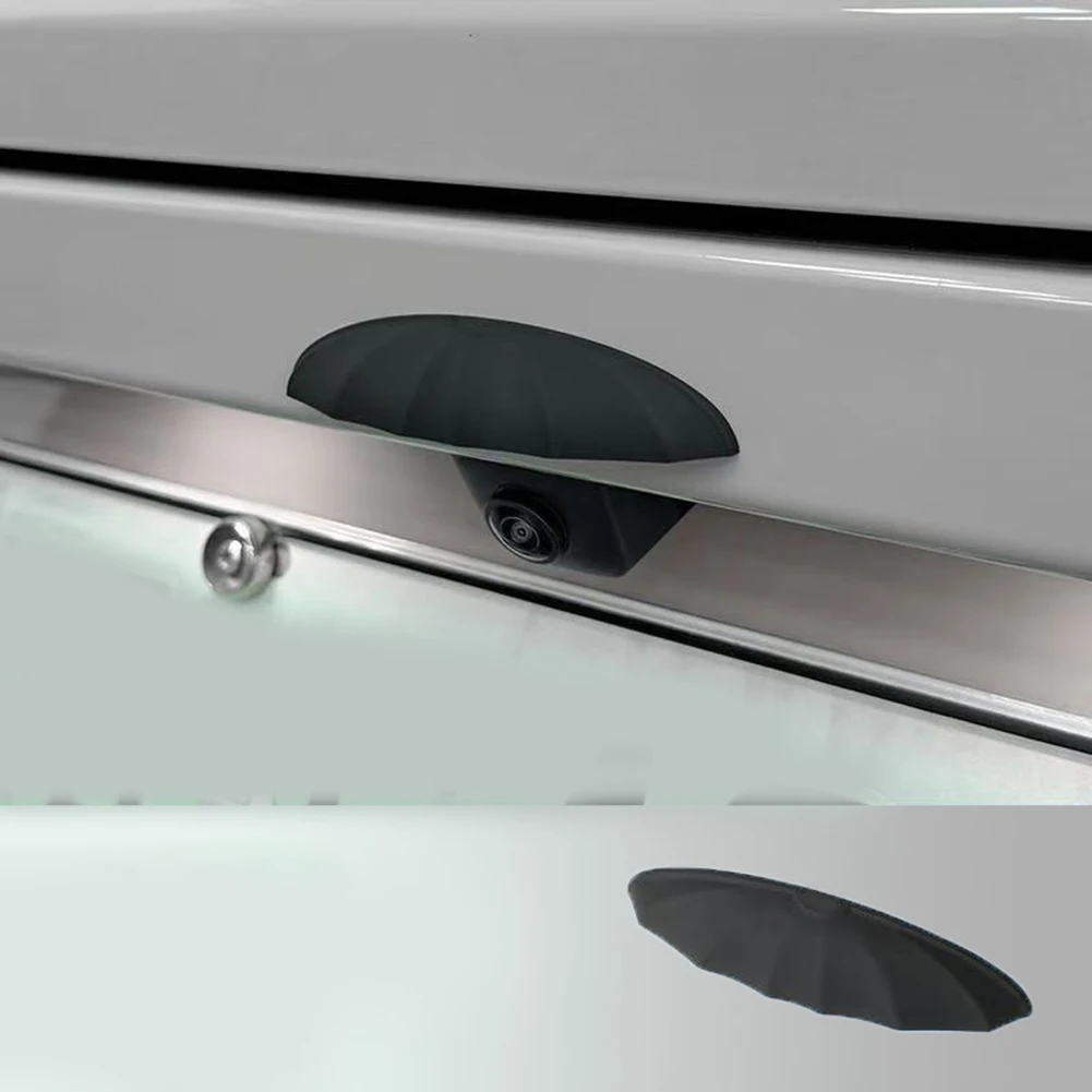 Черный чехол для задней камеры, дождевик для камеры, защита от дождя, защита от дождя для задней камеры, силиконовый чехол для защиты от атмосферных воздействий