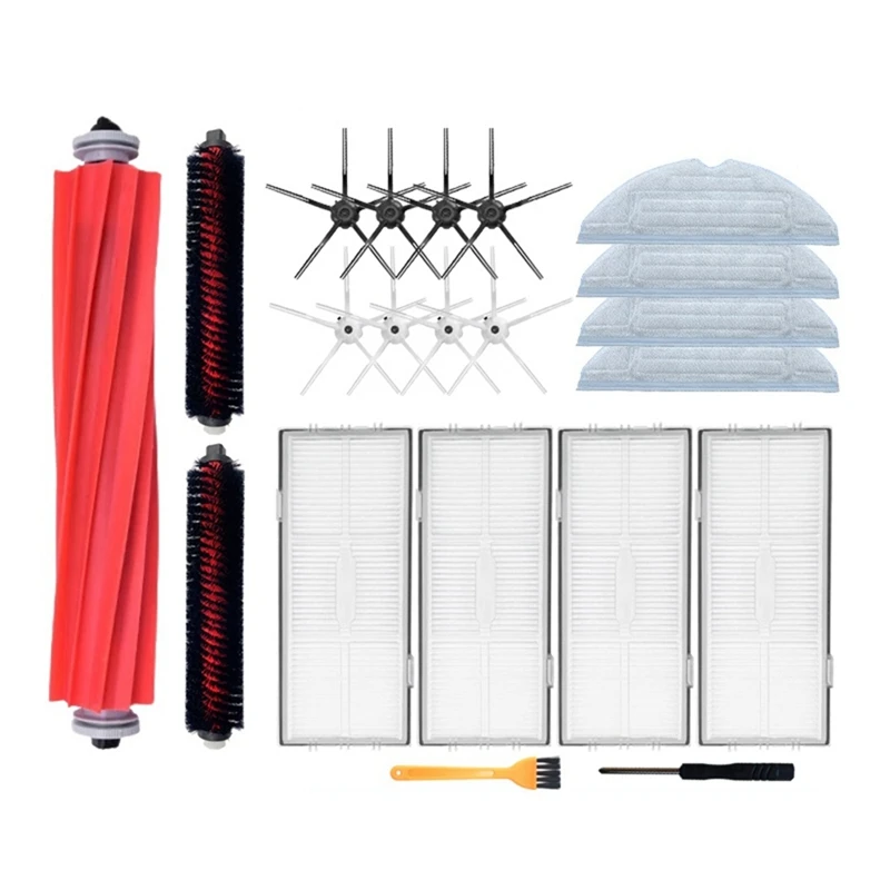 

For Roborock S7 Maxv Ultra Robot Vacuum Cleaner Main Brush Side Brush HEPA Filter Rag Parts Accessories Kit
