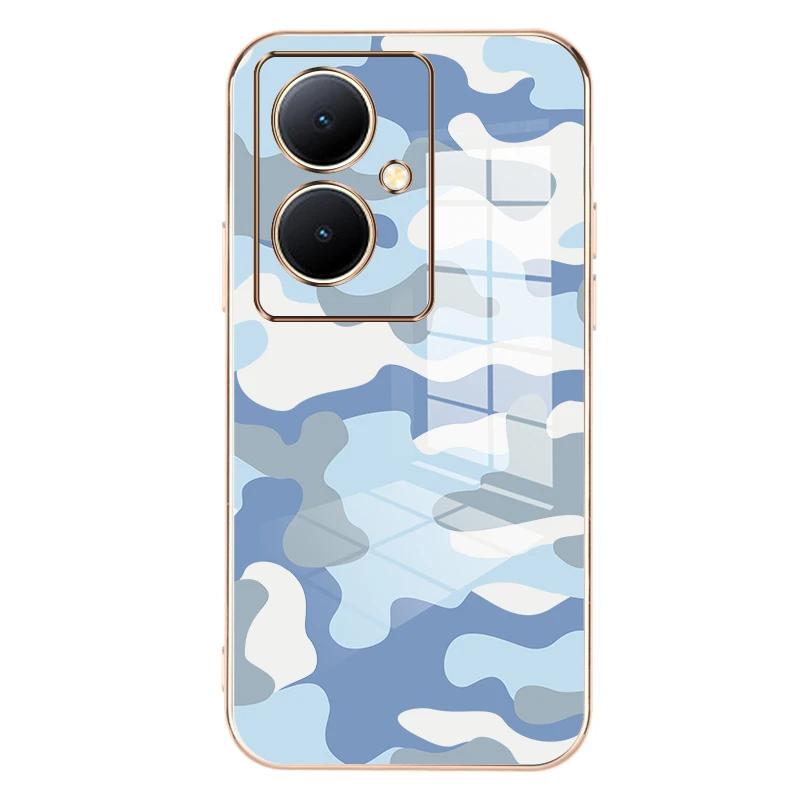 

Couple Pattern Plating Phone Case For vivo Y78 S17e S17 iQOO Neo 8 Pro Soft Cover