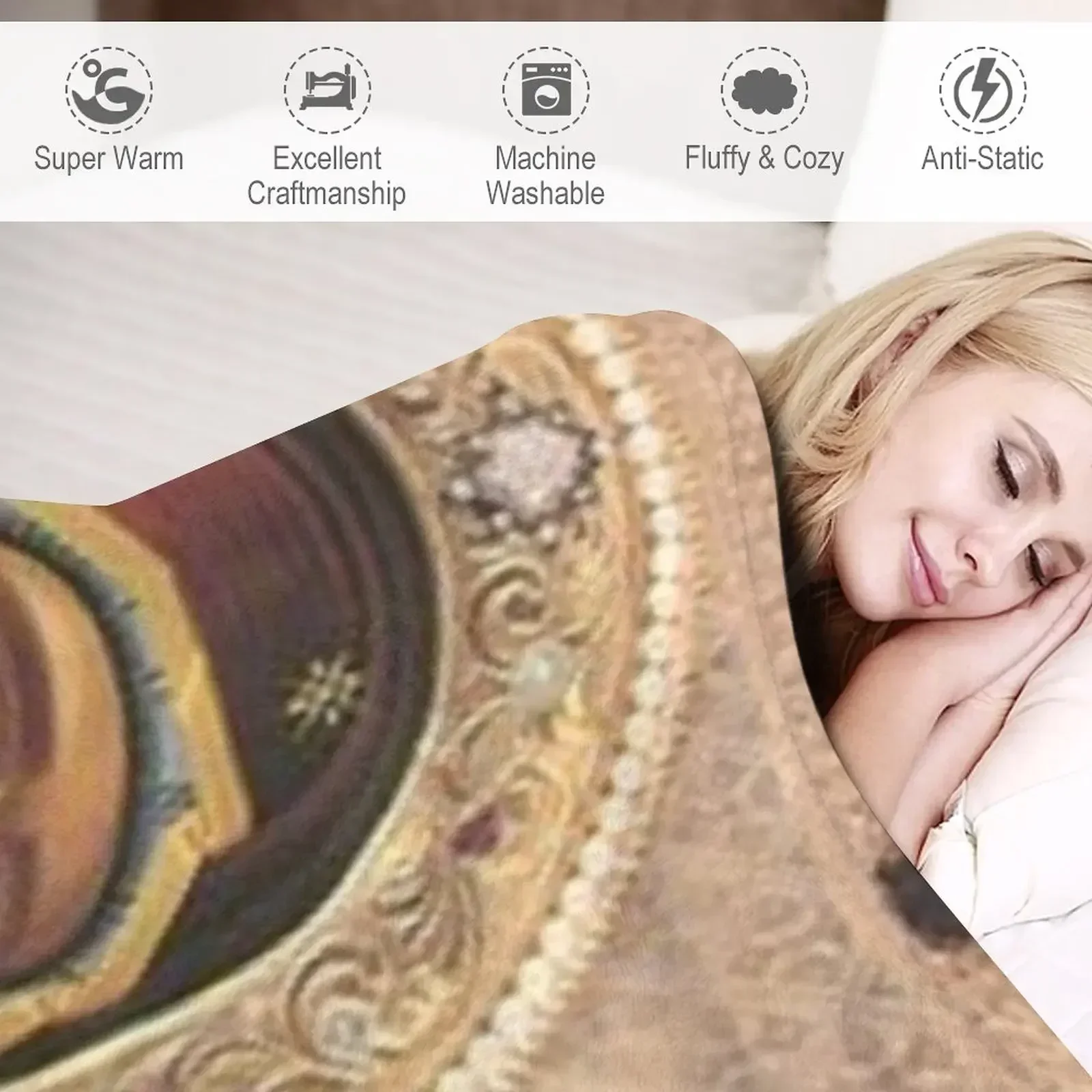 Девы Марии и Малыш Иисус: Иверон Теокосовое одеяло для зимы многофункциональные