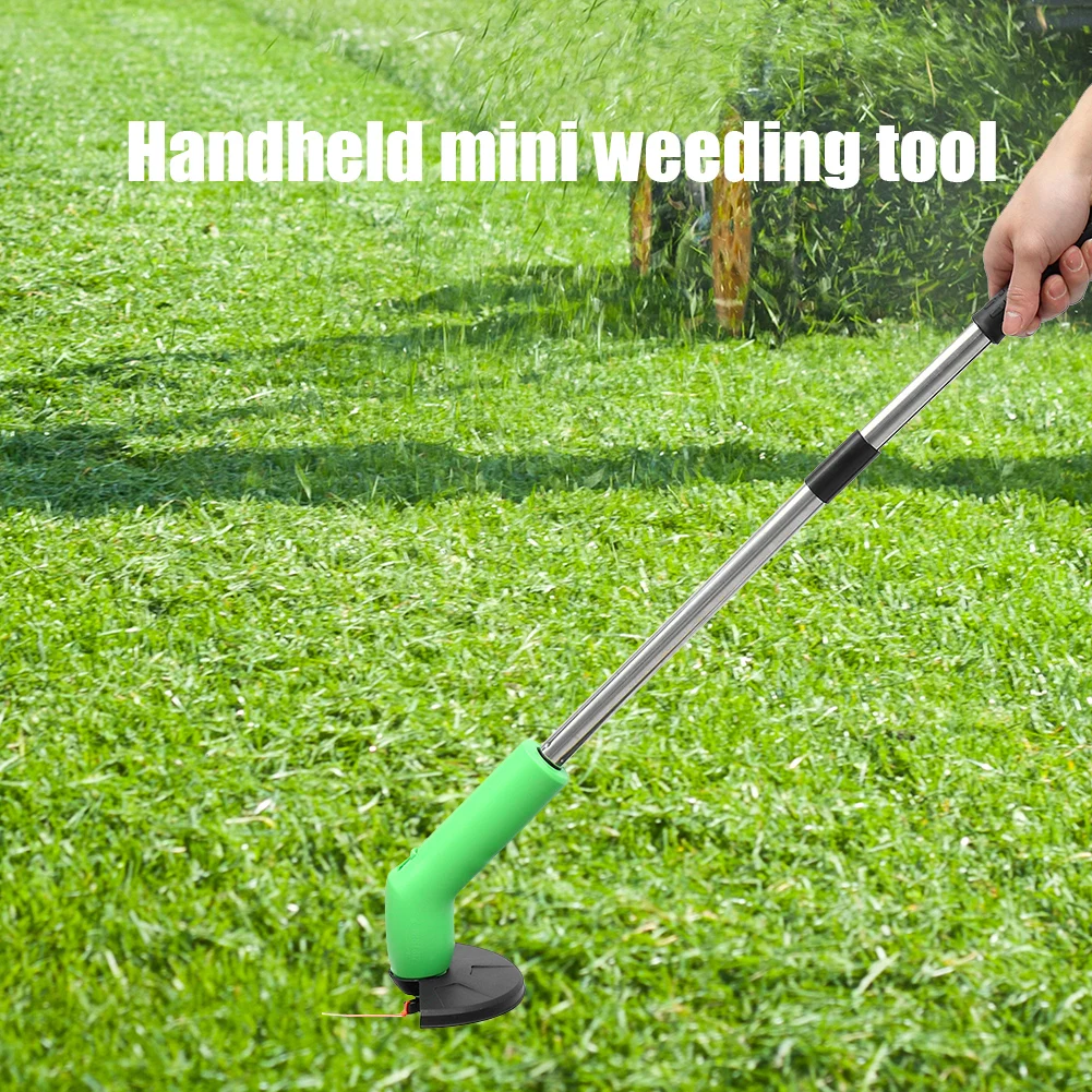 

Electric Grass Trimmer Portable Handheld Garden String Cutter Mini Lawn Mower Mowing Machine Household Garden Tools