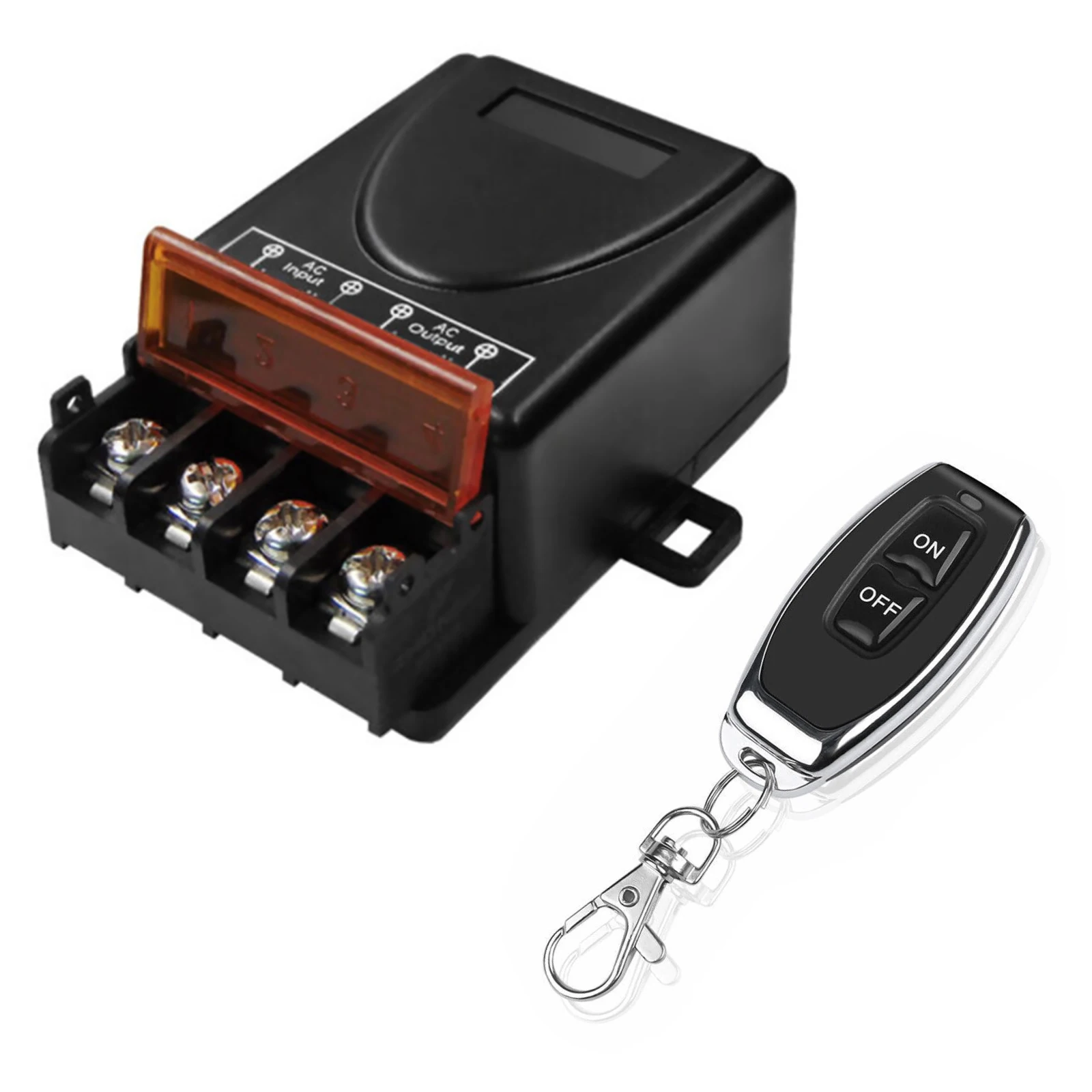 

433 MHz Wireless Remote Control Switch AC 110V-240V 30A RF Relay Receiver With Remote Control 100m Range For Home Automation New