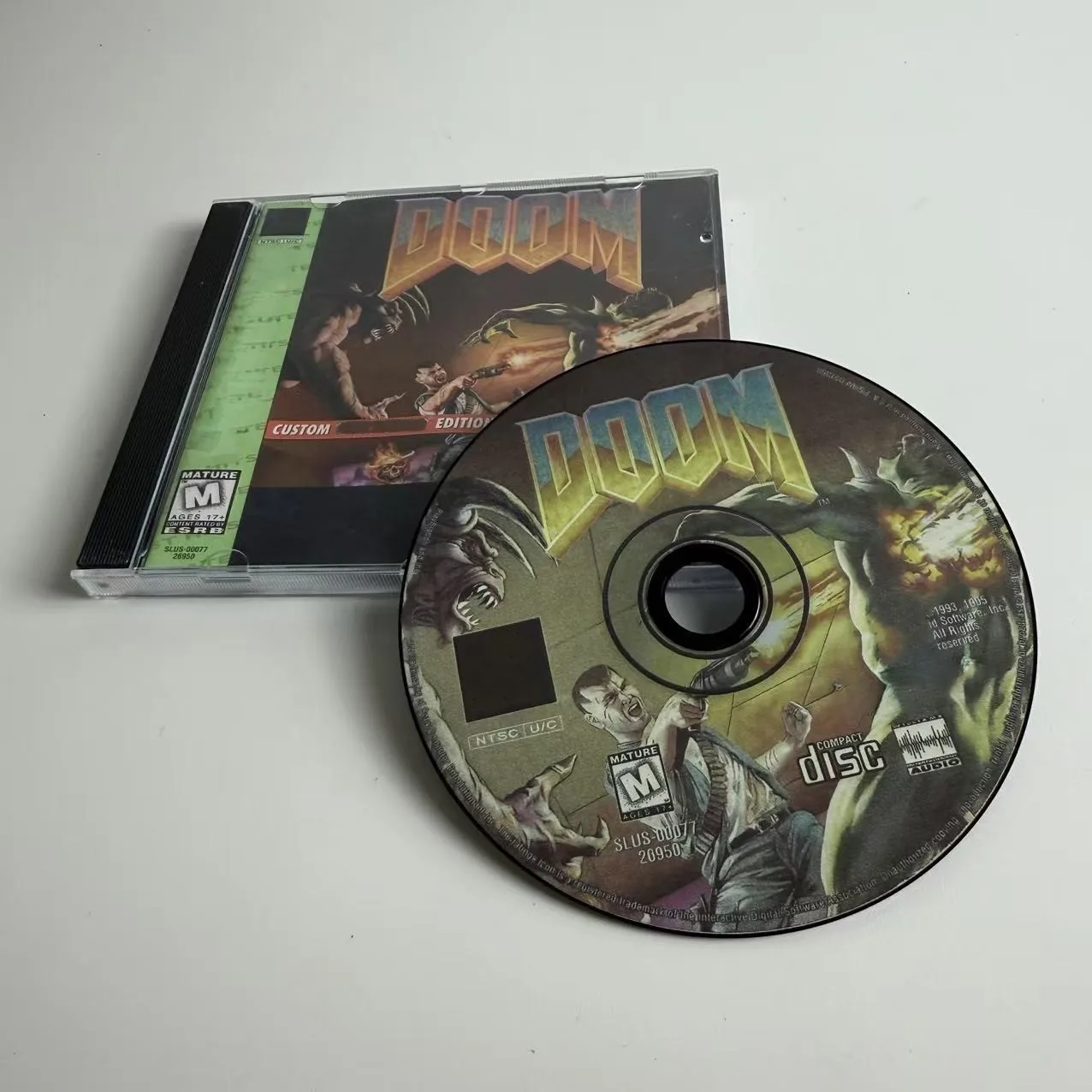 Фото Высококачественный репродукционный диск для Sony PS1: DOOM (версия с вибрацией, без инструкции) №4