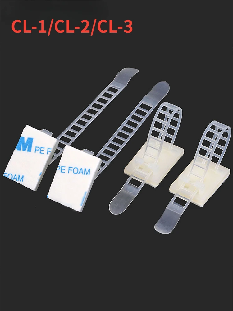 

10 шт., самоклеящиеся зажимы для кабелей