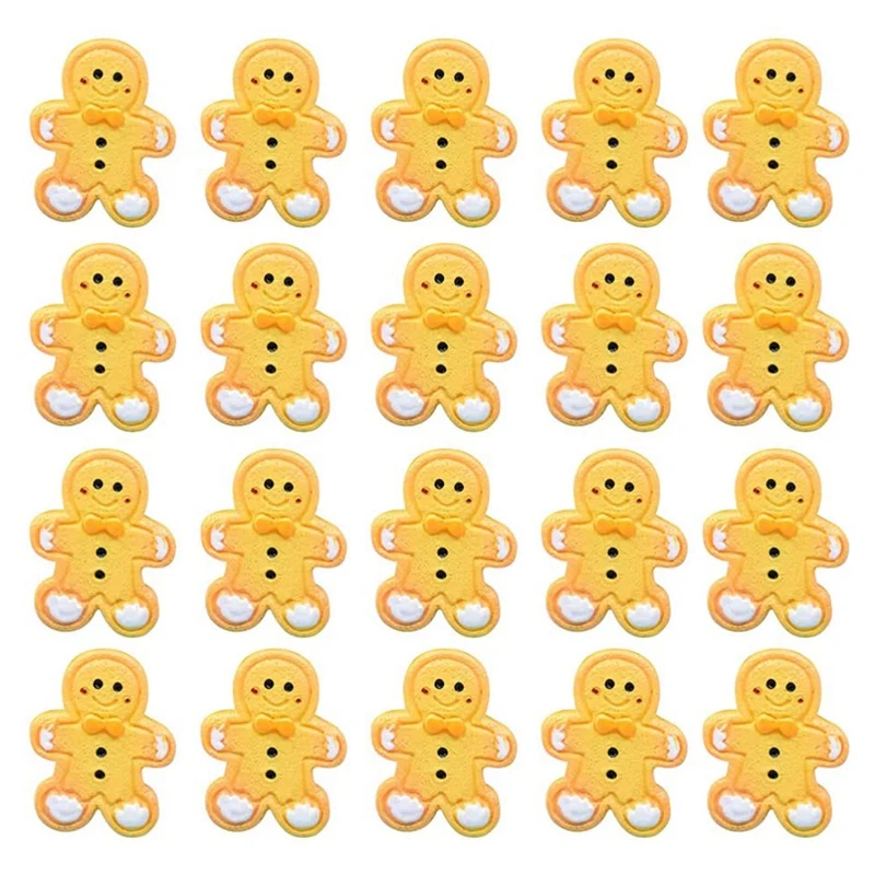 

Diy Christmas Simulation Biscuit Resin Accessories Japanese Cute Decoration Accessories Gingerbread Man Resin Biscuit