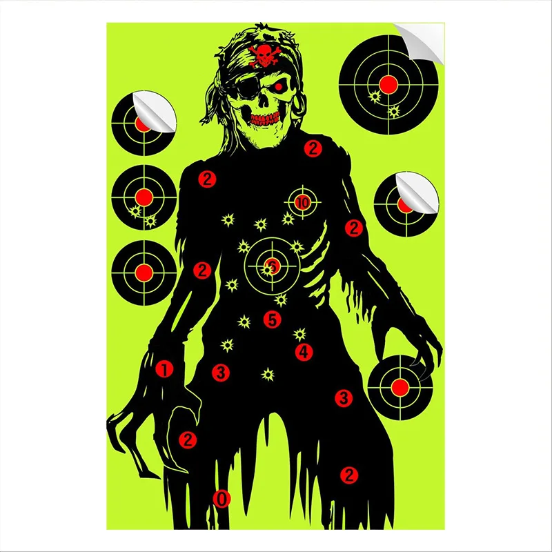 

5/10pcs Self Adhesive Reactivity Shooting Target Paster Aim Hunt Training Target Papers Stickers Training Hunting Accessories