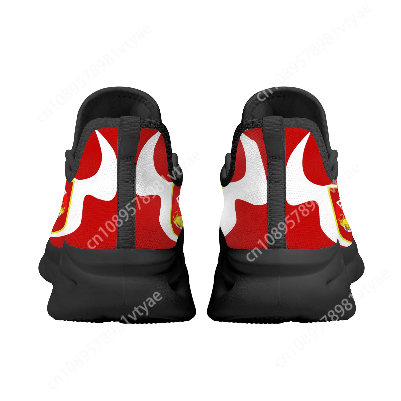 Изготовленная на заказ красная модная обувь Tonga с национальным флагом печатная