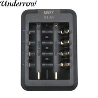 new isdt c4 air usb type c charger 6 bay 4a battery smart charger with app connection for aa aaa li ion batteries rechargeable