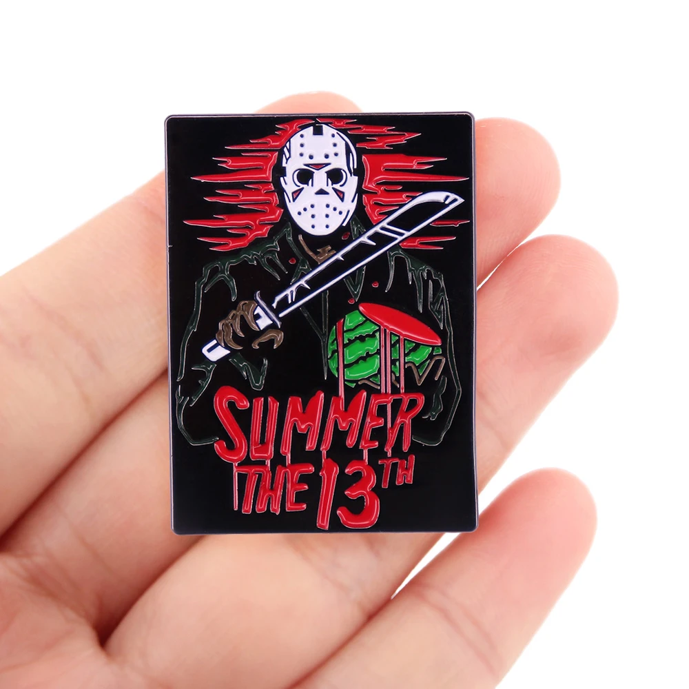 

Halloween Horror Movie Enamel Pins Badges on Backpack Cute Things Accessories for Jewelry Gift Brooches Lapel Badge