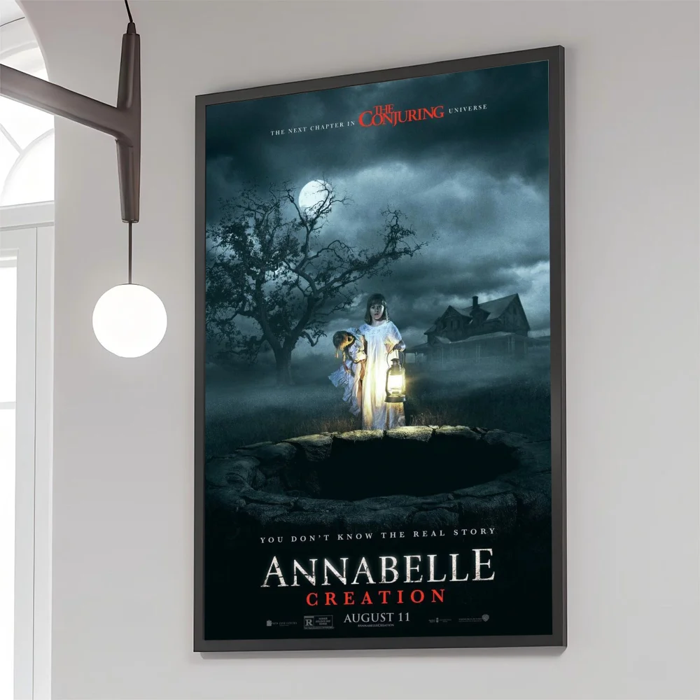 A-Annabelle Movie Sticky Posters Retro Kraft Paper Sticker DIY Room Bar Cafe Aesthetic Art Wall Painting