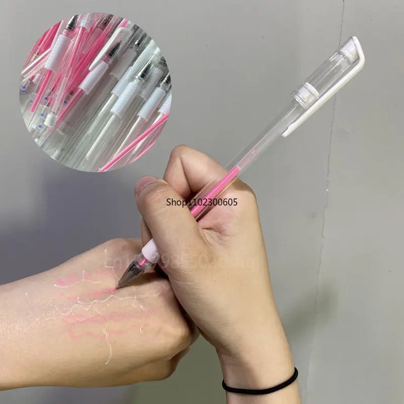 

10PC Waterproof Tattoo Skin Marker Pen For Microblading Eyebrow Lip Fixed Point Pen Permanent Makeup Good Ink Tattoo Accesories
