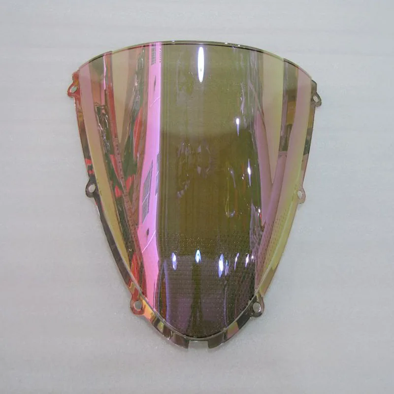 Фото 5-цветное лобовое стекло для Kawasaki NINJA ZX-6R 2005-2008/ZX-10R 2006-2007, ветровое стекло с двойным пузырьком, передние аксессуары для мотоциклов №3