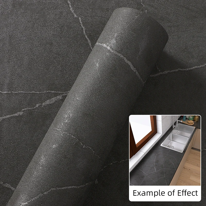 Песчаник черный камень искусственный узор кухонная настольная пленка кварцевый