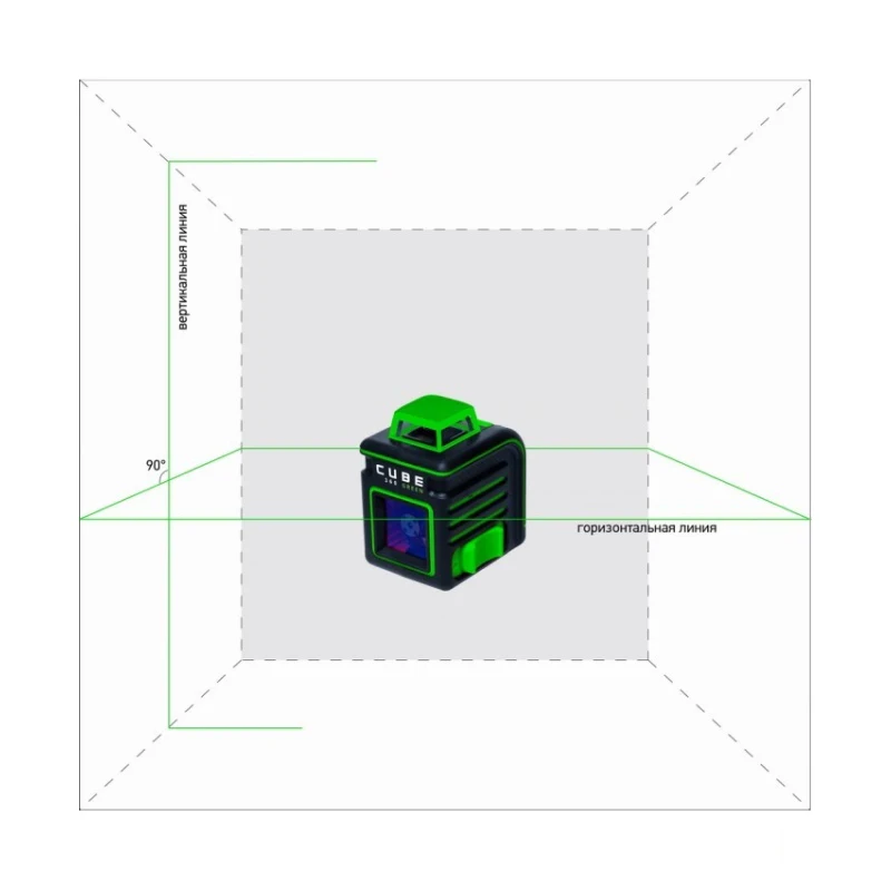 Уровень лазерный автоматический ADA Cube 360 Green Professional Edition (Горизонтальная линия 360°
