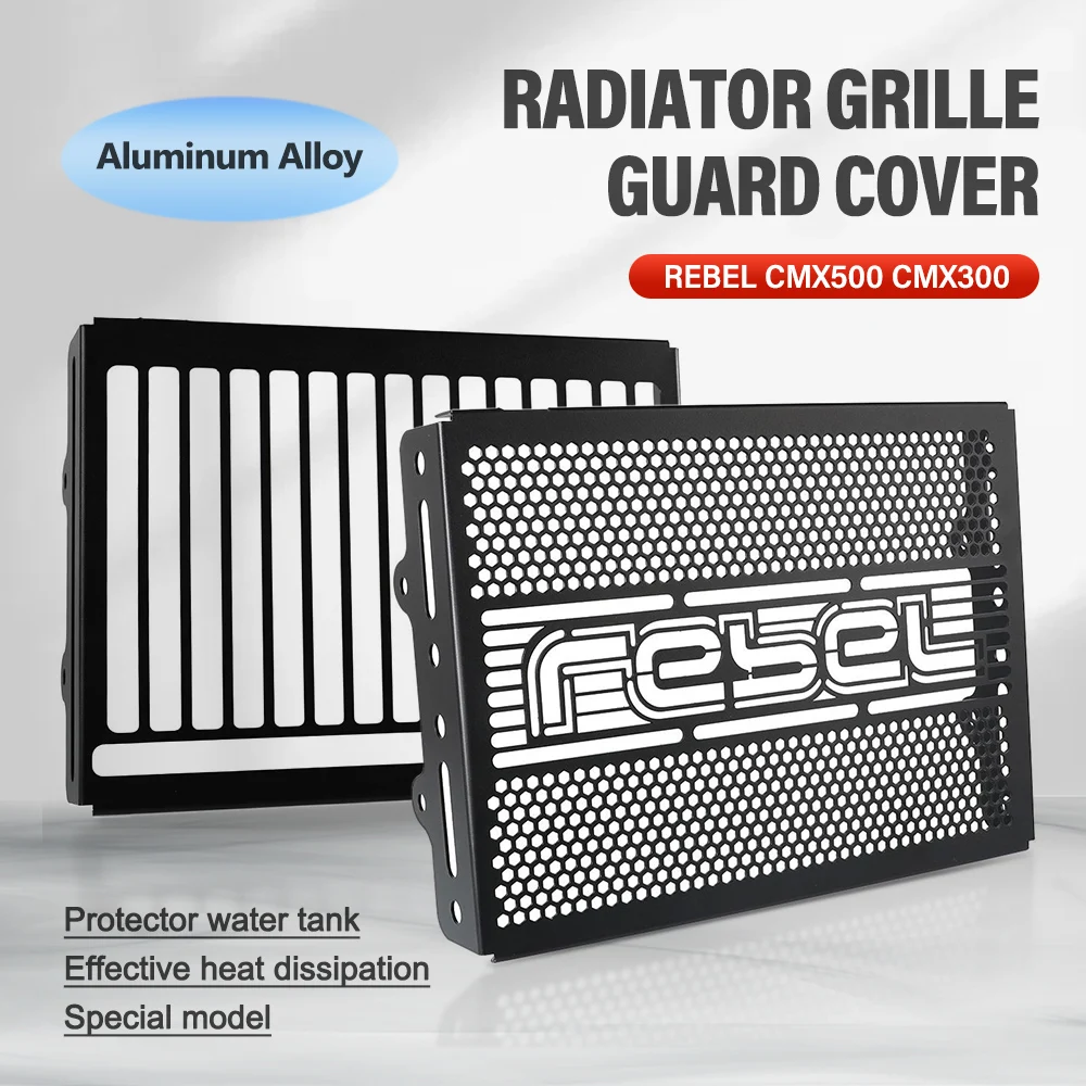 

Motorcycle Honeycomb Mesh Radiator Guard Grille Oil Radiator Shield Protection Cover For HONDA Rebel CMX 300 500 CMX300 CMX500