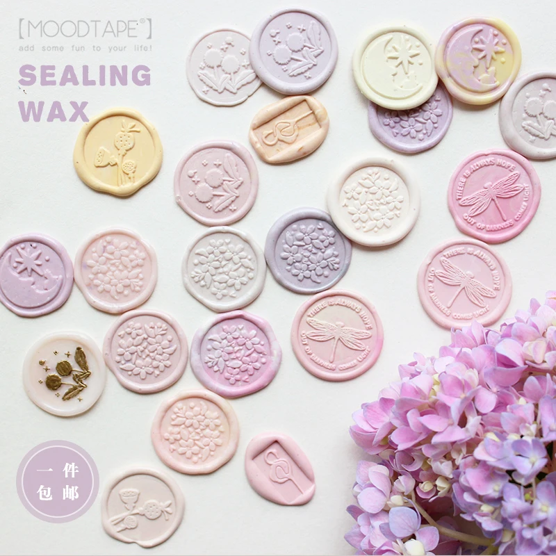 

Creativity Wax Stamp Flamingo Lotus Root Dragonfly Envelope Stamp head Handbook Wedding Invitation Gifts Plants Animals Beautifu