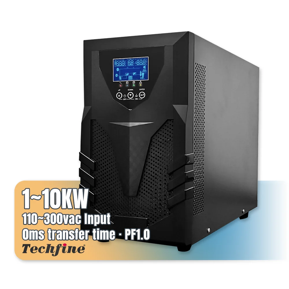 

6kva 6kw 220v single phase ups high frequency home uninterrupted power supply ups with battery