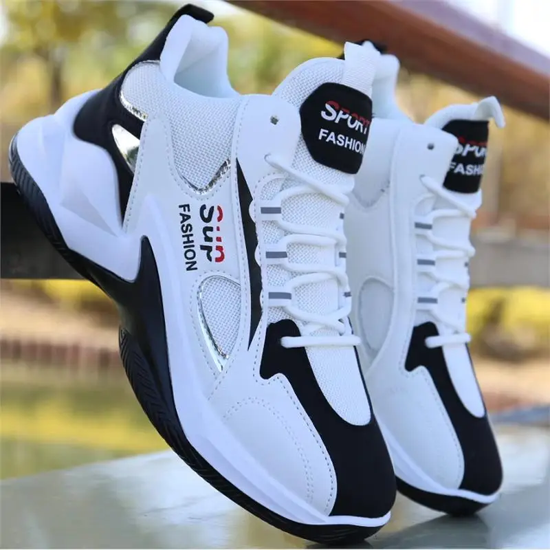  Мужские высокие кроссовки Кожаная поверхность Водонепроницаемые Мужская