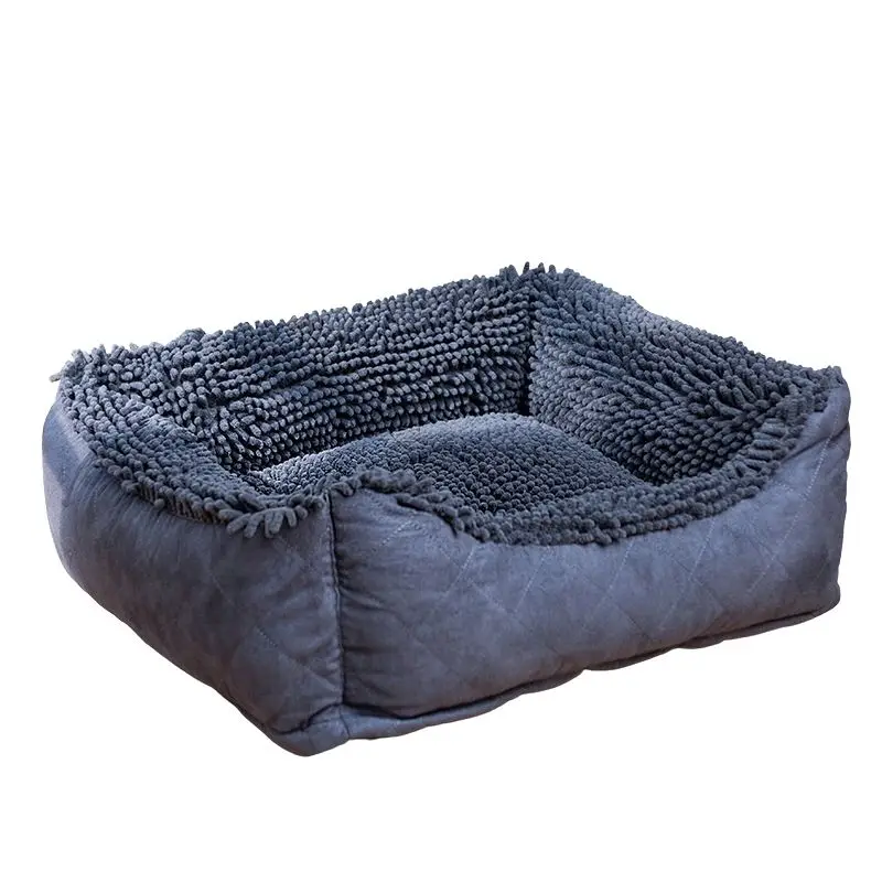 

Removable And Washable Dog Bed Moisture-Proof Non-Slip Soft Delicate Suede Semi-Surrounded Cat Nest Kennel Pet Mat Pet Supplies