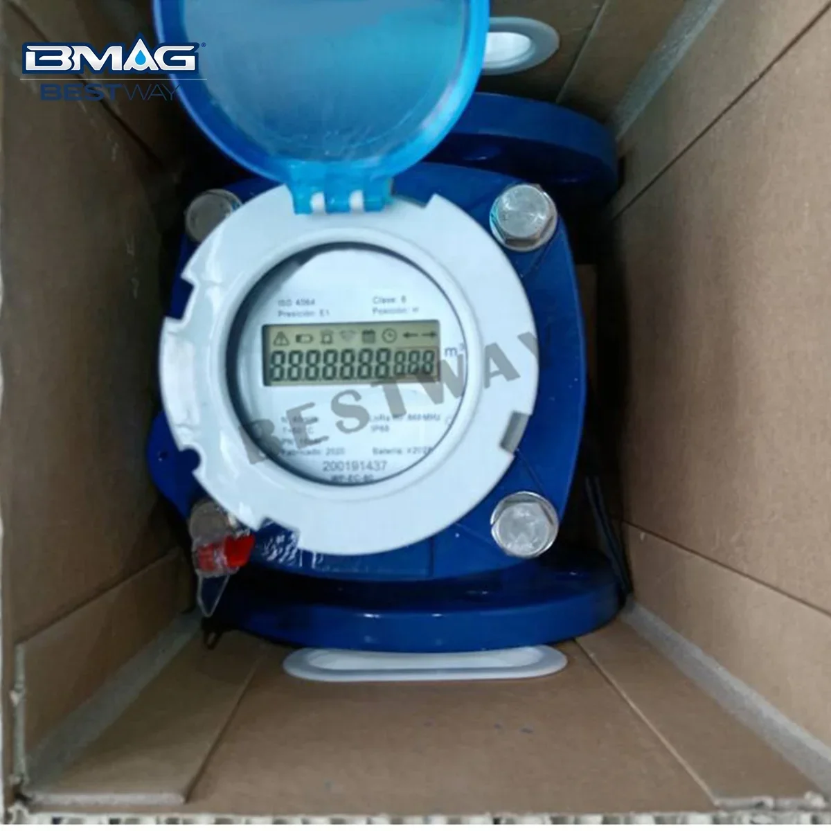 BMAG ISO 4064 Чугун DN80 PN16 Класс B IP68 Модуль Smart Lora Woltmann ЖК-измеритель воды