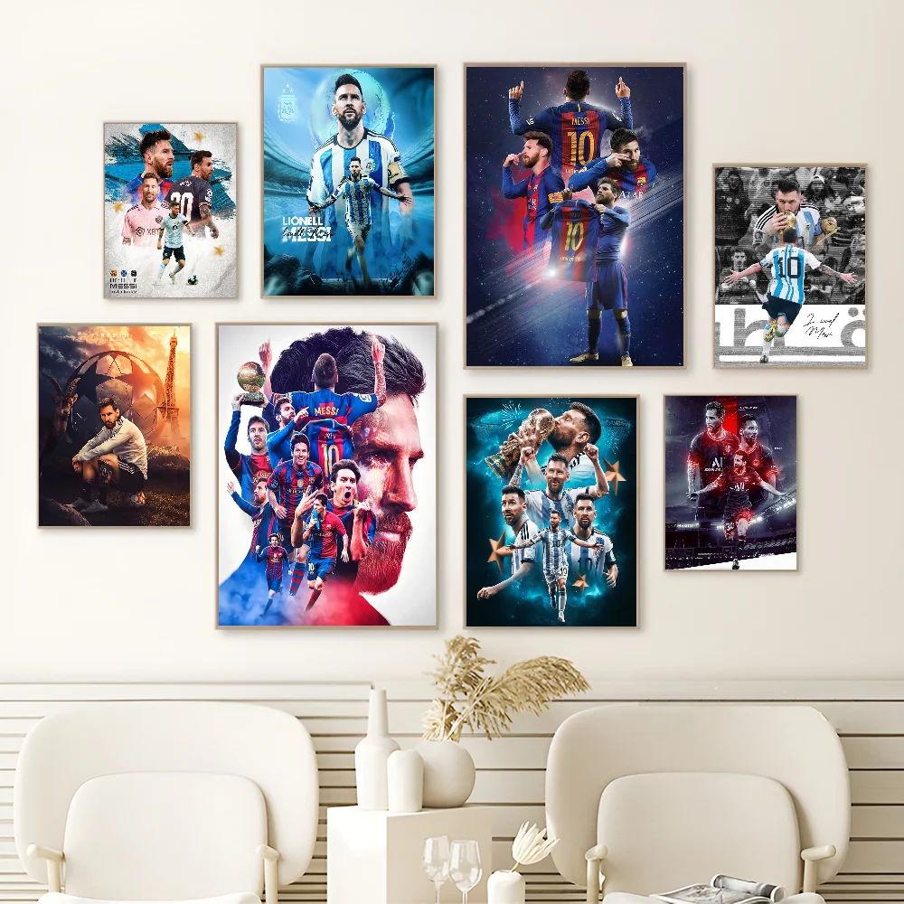 Самоклеящиеся наклейки с изображением футбольной звезды М-Месси