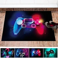 creative video gamer non slip carpet with memory foam children boys gaming floor mat for hall bedroom living room accessories