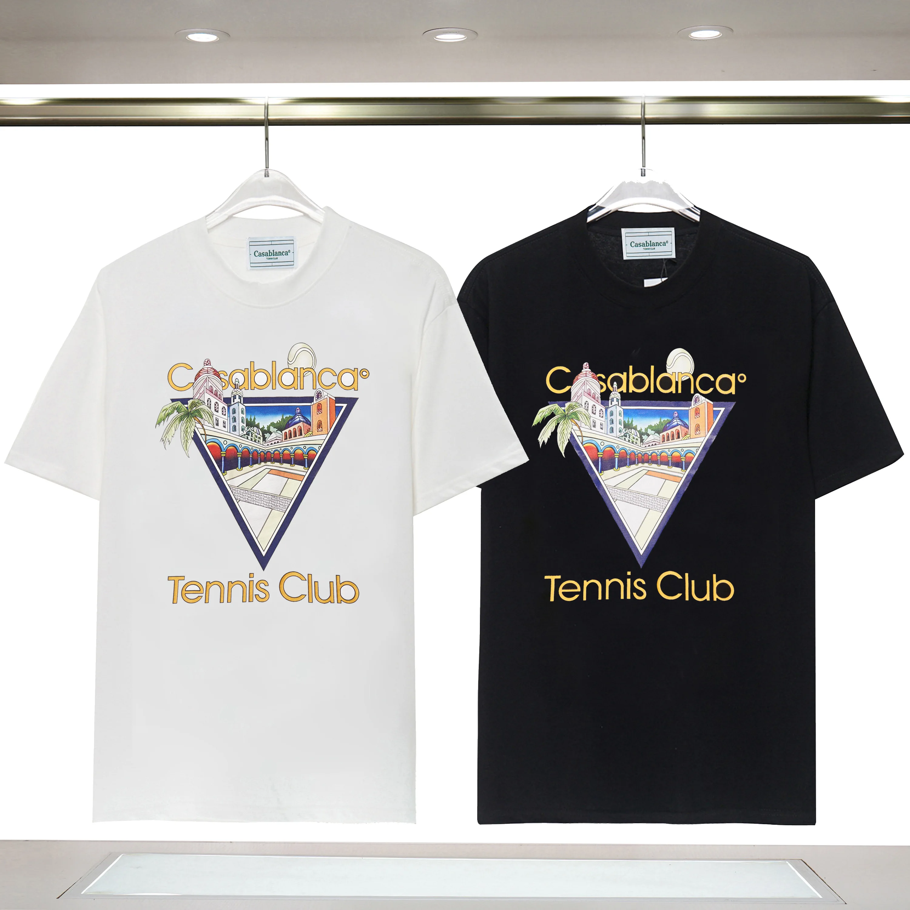 

Tennis Club Casablanca T Shirt Men Women High Quality Casual Fashion Oversized Short Sleeve T shirt Top Tees