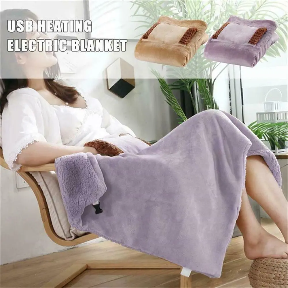 

USB Electric Blanket Soft Thicker Heater Bed Warmer Machine Washable Thermostat Electric Heating Mat For Home Office
