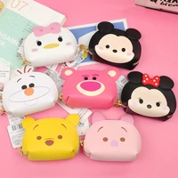 disney genuine bag 12cm kawaii mickey mouse zero wallet bus card bag holding cartoon makeup high quality gifts for childrens