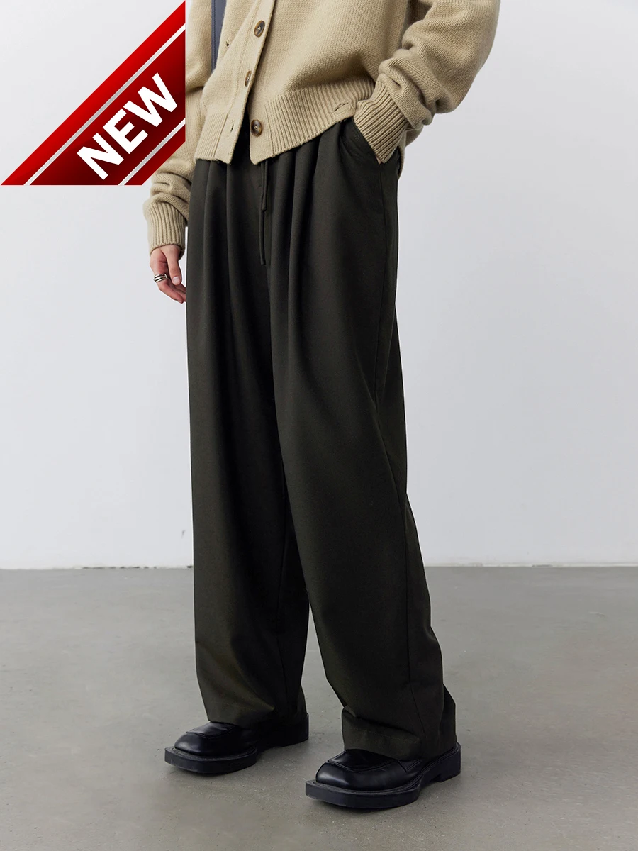 

Pants Casual Loose Women's Solid Elastic Harun Woman Wide Leg Trousers High Waist Female Clothing Spring Autumn 2023