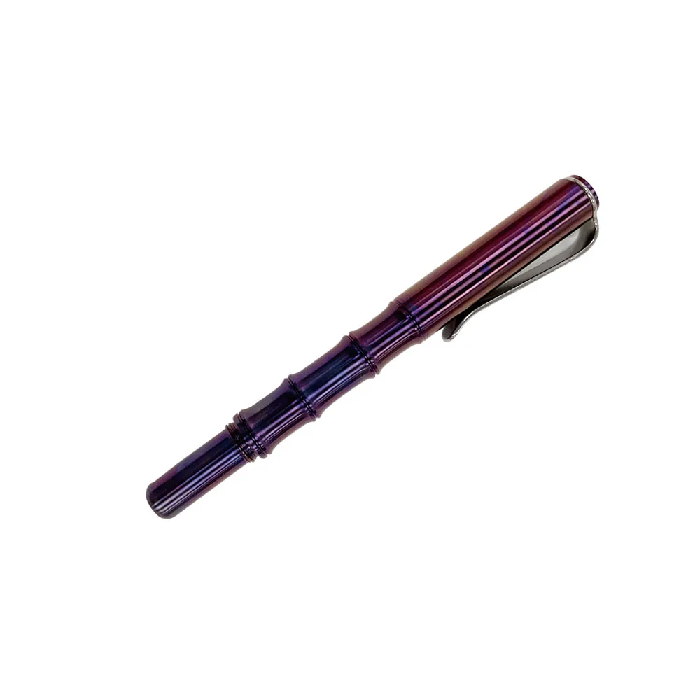 

Ручка перьевая титановая с чернилами, легкий портативный письменный инструмент ручной работы для офиса и улицы, цветной Деловой Подарок для повседневного использования