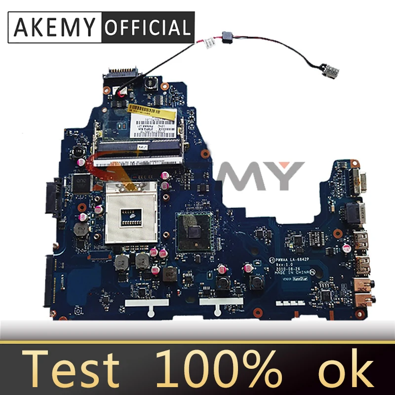 

AKEMY K000111440 PWWAA LA-6842P laptop Motherboard for Toshiba C660 C660-1F1 K000111440 DDR3 tested warranty 60 days free cpu
