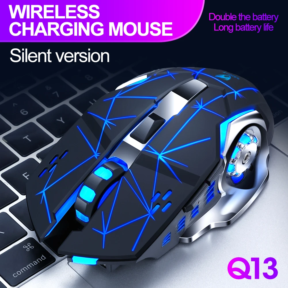 

Wireless mouse Rechargeable Gaming Mouse Mute Luminous 2.4Ghz Opto-electronic Computer Mouse Accessories Desktop laptop mouse