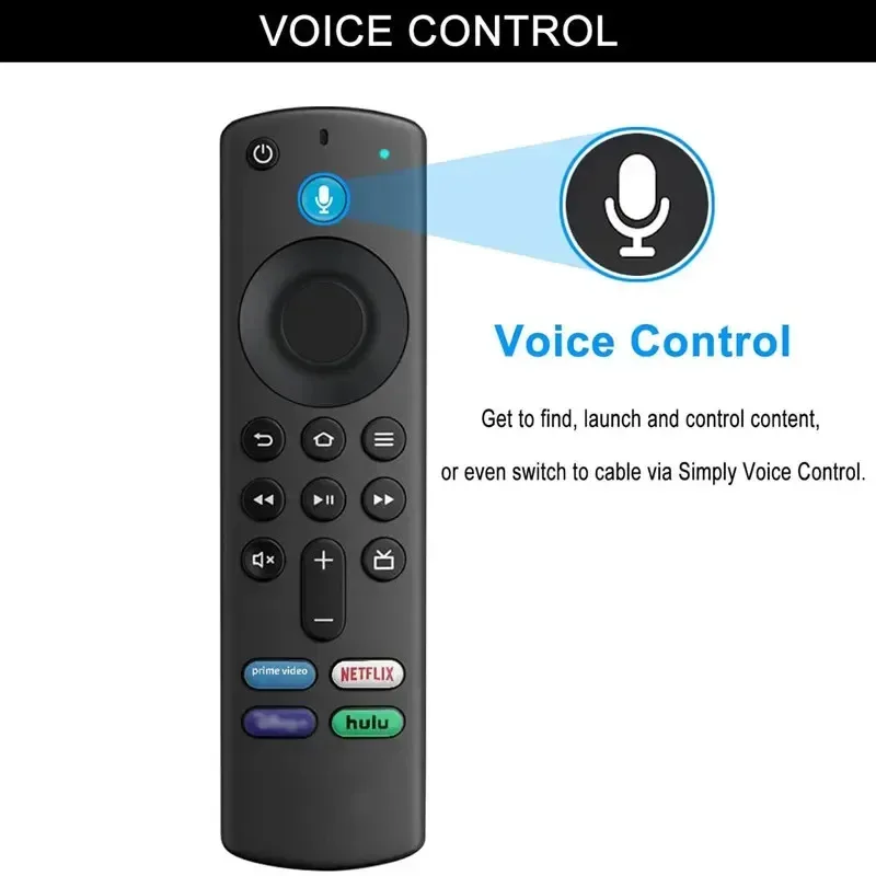 Фото Умный голосовой пульт дистанционного управления KEBIDU, замена для TV Stick 4K MAX Lite Cube, совместим с Alexa для Fire Stick TV 3-го поколения №2
