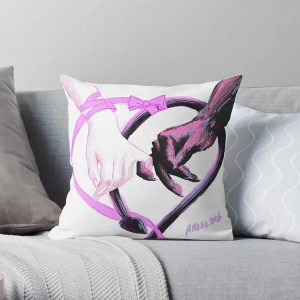 

Ddlg Love Classic Printing Throw Pillow Cover Home Square Decorative Sofa Anime Waist Wedding Soft Cushion Pillows not include