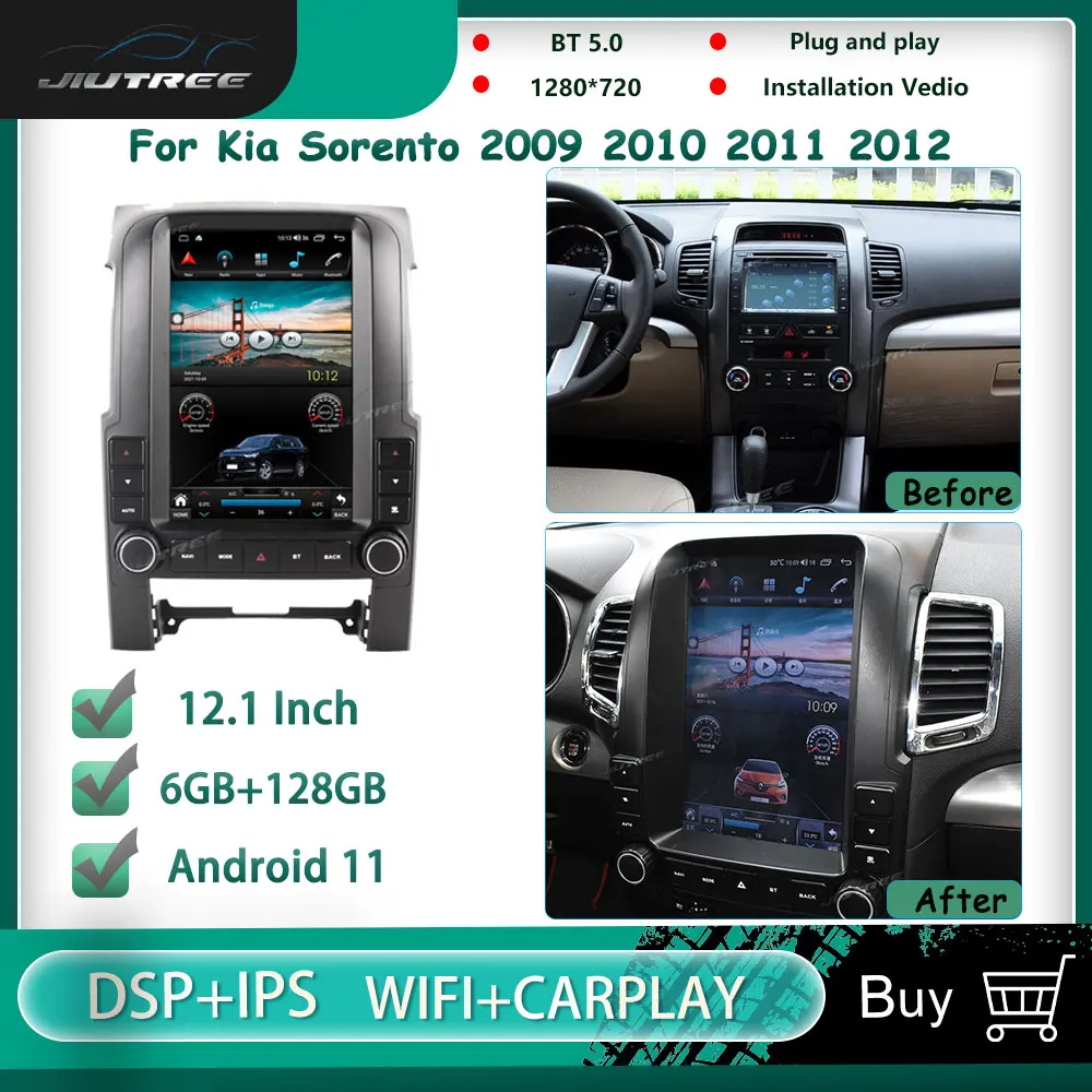 

Автомобильный радиоприемник Android для Kia Sorento 2009-2012 128G GPS-навигация 2Din вертикальный экран автомобильный стерео Мультимедийный Плеер головное ...