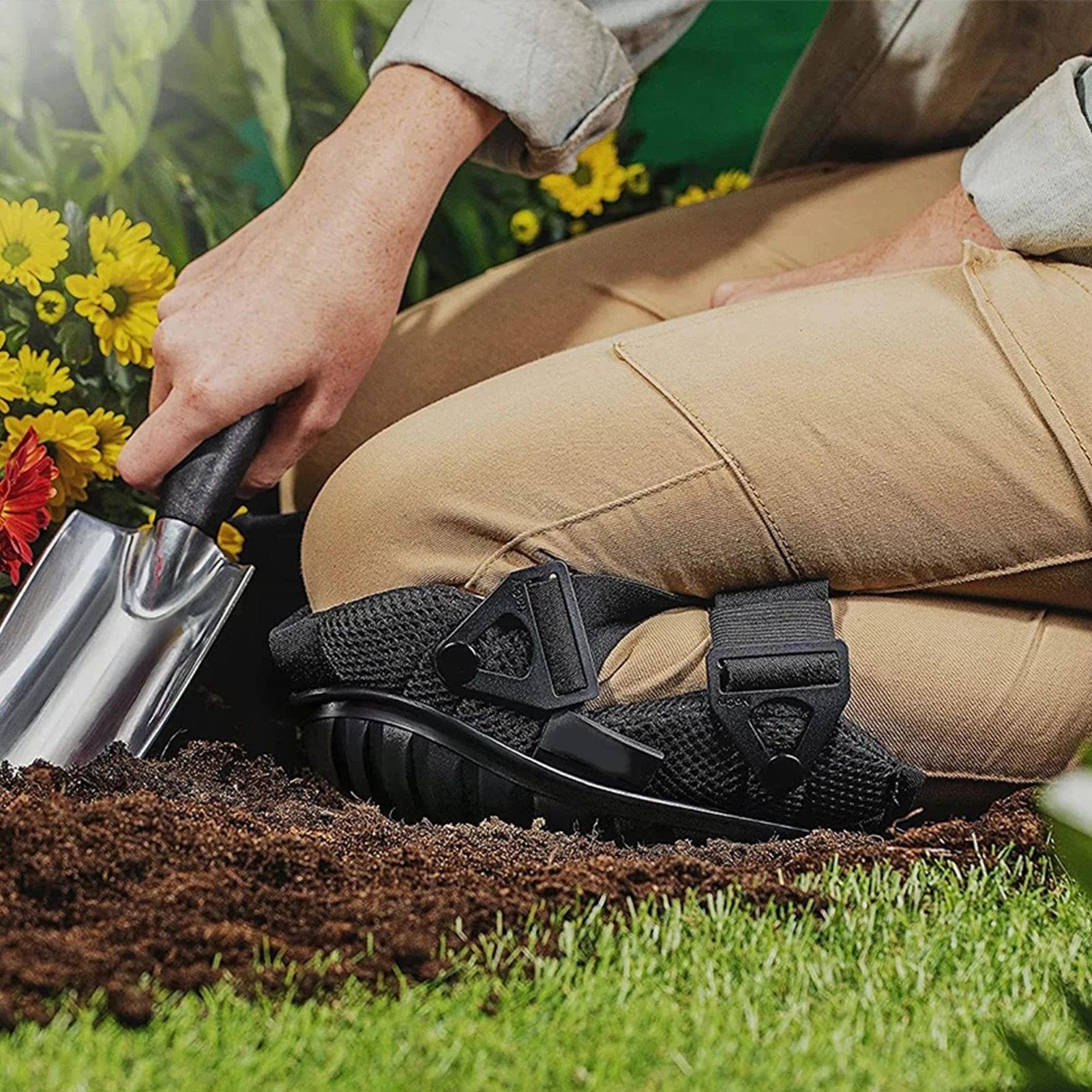 

Наколенники из ЭВА для садоводства износостойкие противоударные Регулируемые Наколенники для тиллеров ремесленников Прямая поставка