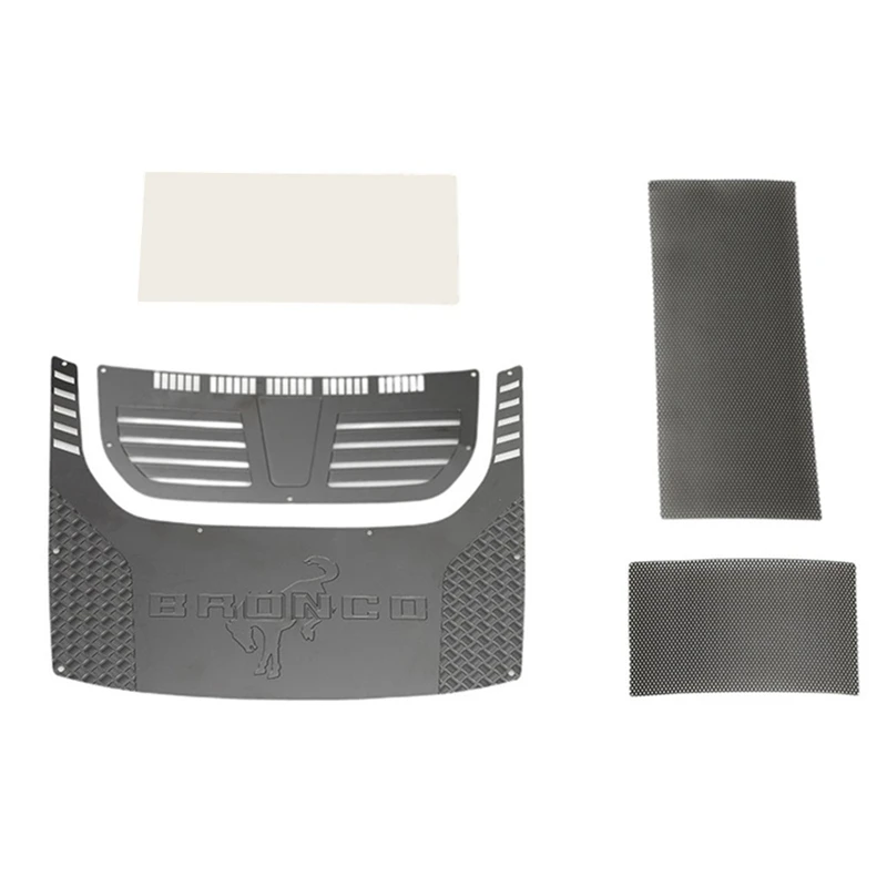 

Metal Engine Cover Hood Protection Decorative Sheet for TRAXXAS TRX-4 Bronco 92076-4 1/10 RC Crawler Car Upgrade Parts