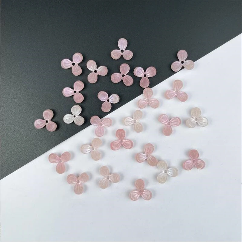 20Pcs New Creative 10MM Acetic Acid Flower Beads Spacer Acrylic Resin Torus Bead Connectors Diy Hair Jewelry Making Acessories