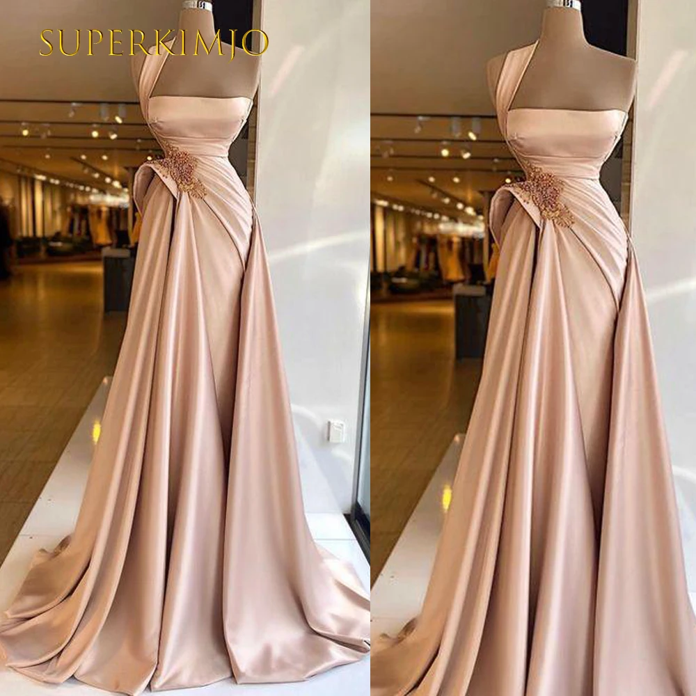

SuperKimJo Vestidos Elegantes Para Mujer розовые Выпускные платья 2022 вышитое бисером атласная Съемная юбка элегантное выпускное платье 2023