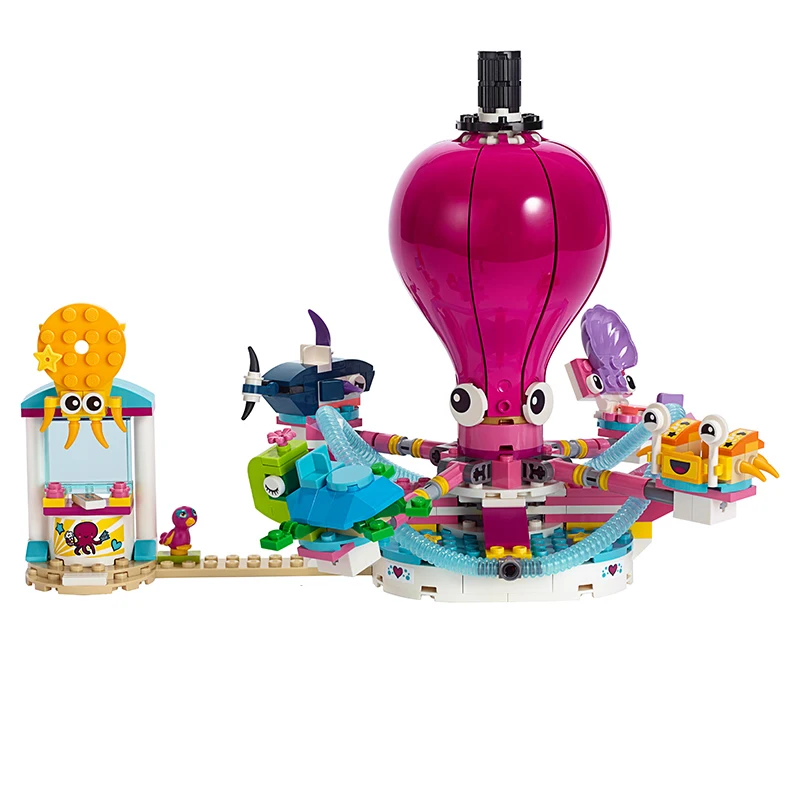 

Funny Octopus Ride 4137 Girls Building Bricks 3 Friends Action Figures DIY Toys Girls Birthday Xmas Gift