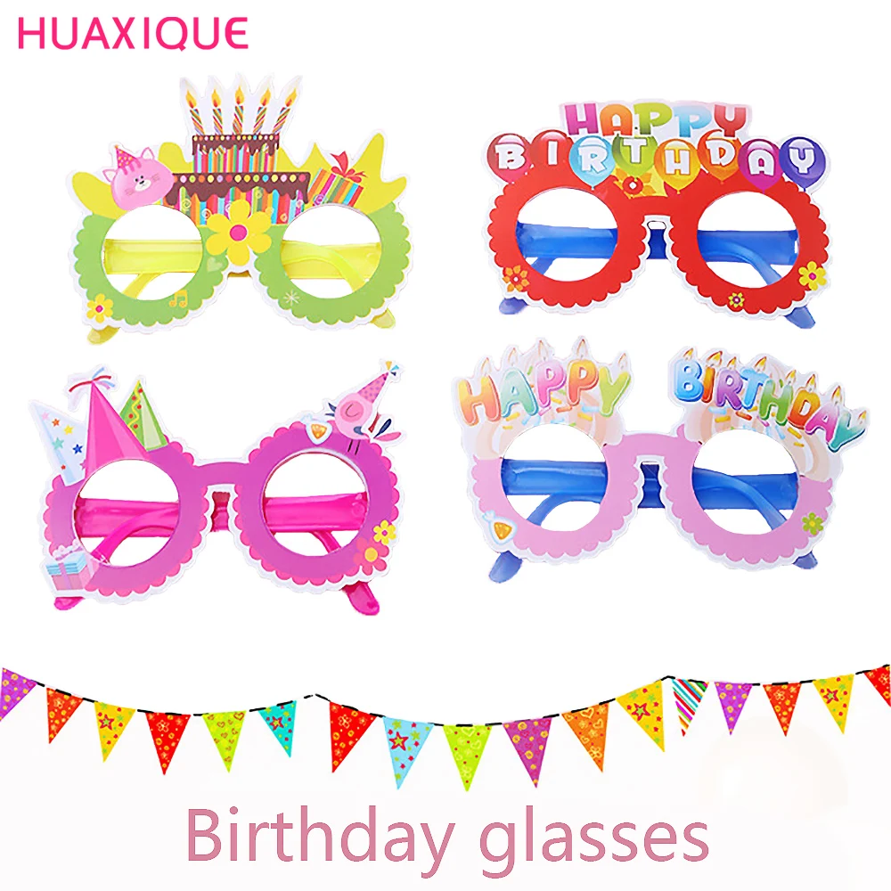 

Happy Birthday Glasses Funny Party Eyeglasses Frames Photo Booth Props Kids Birthday Party Favor Decorations Costume Props