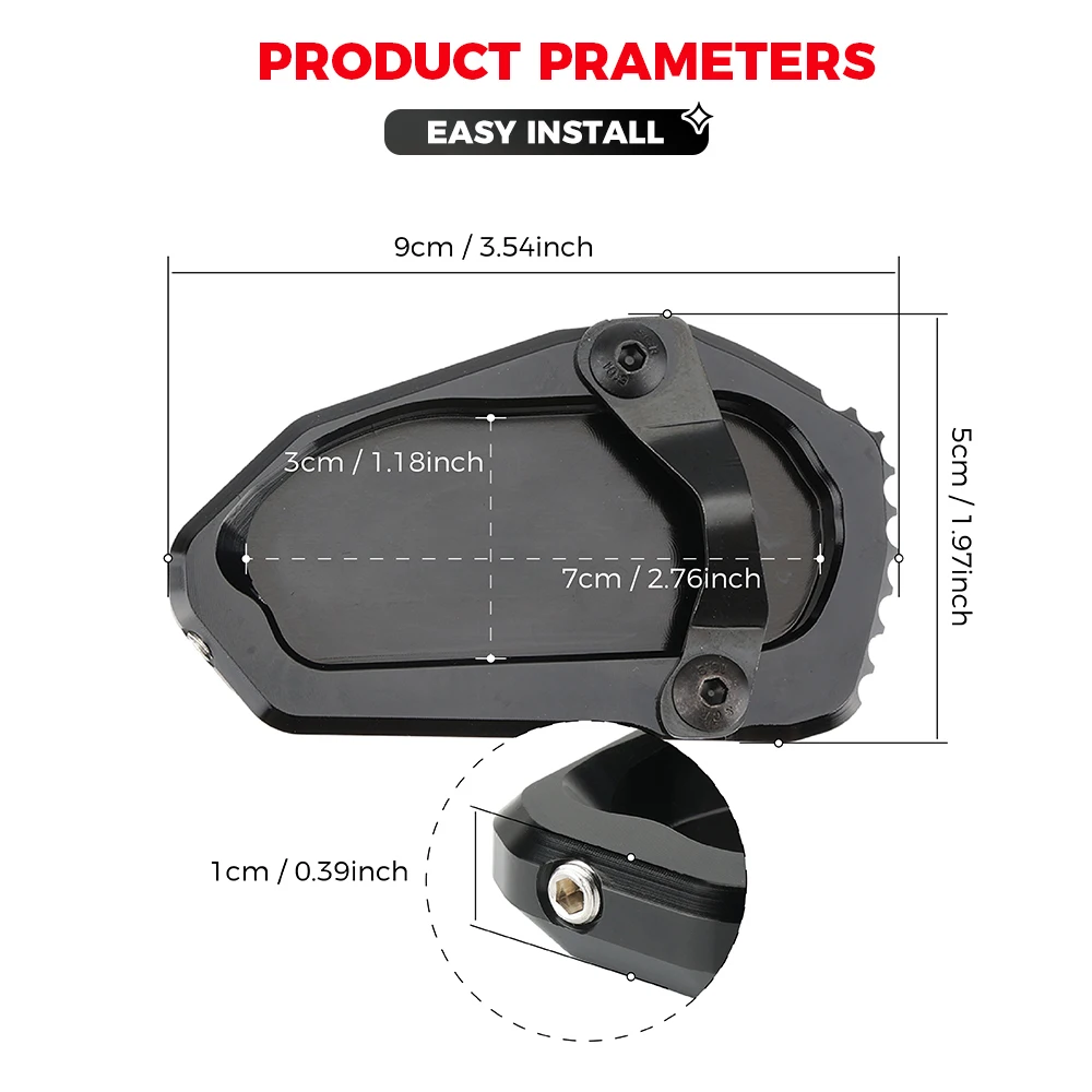 Для BMW R1300GS R1300 GS ADV Adventure GS1300 2023-2024 подставка для мотоцикла боковая ног удлинитель