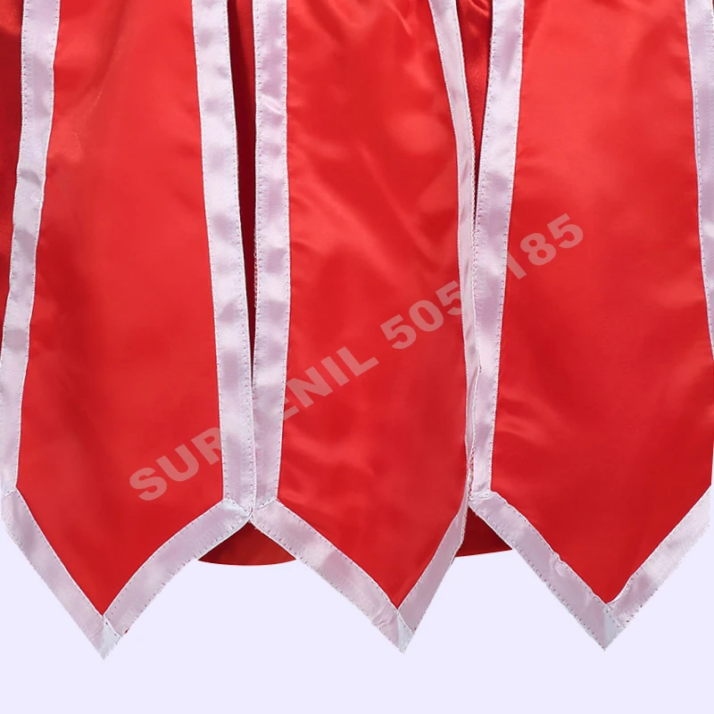 Thai Boxing Shorts Men Women Kids Boxer Training Trunks Lotus Ribbons Muay Thai Shorts Sanda Martial Arts Fight Kickboxing Pants