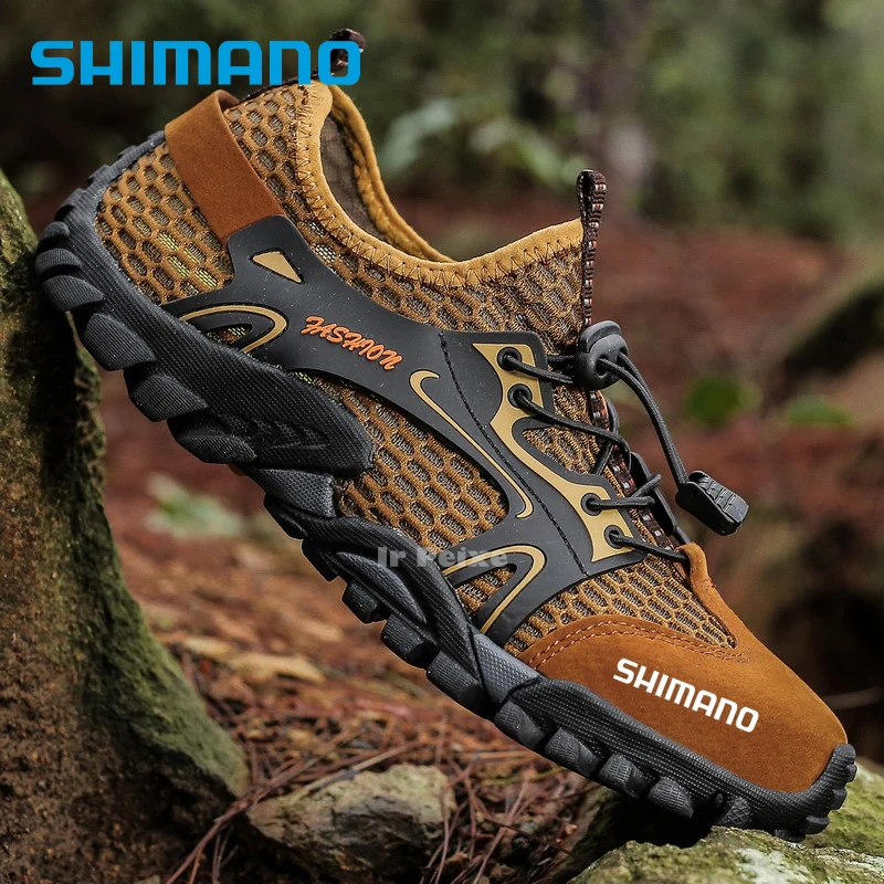 

Мужские рыболовные туфли Shimano, нескользящая прочная дышащая пляжная обувь для скалолазания, Naturehike, рыбалки, одежда для рыбалки Daiwa