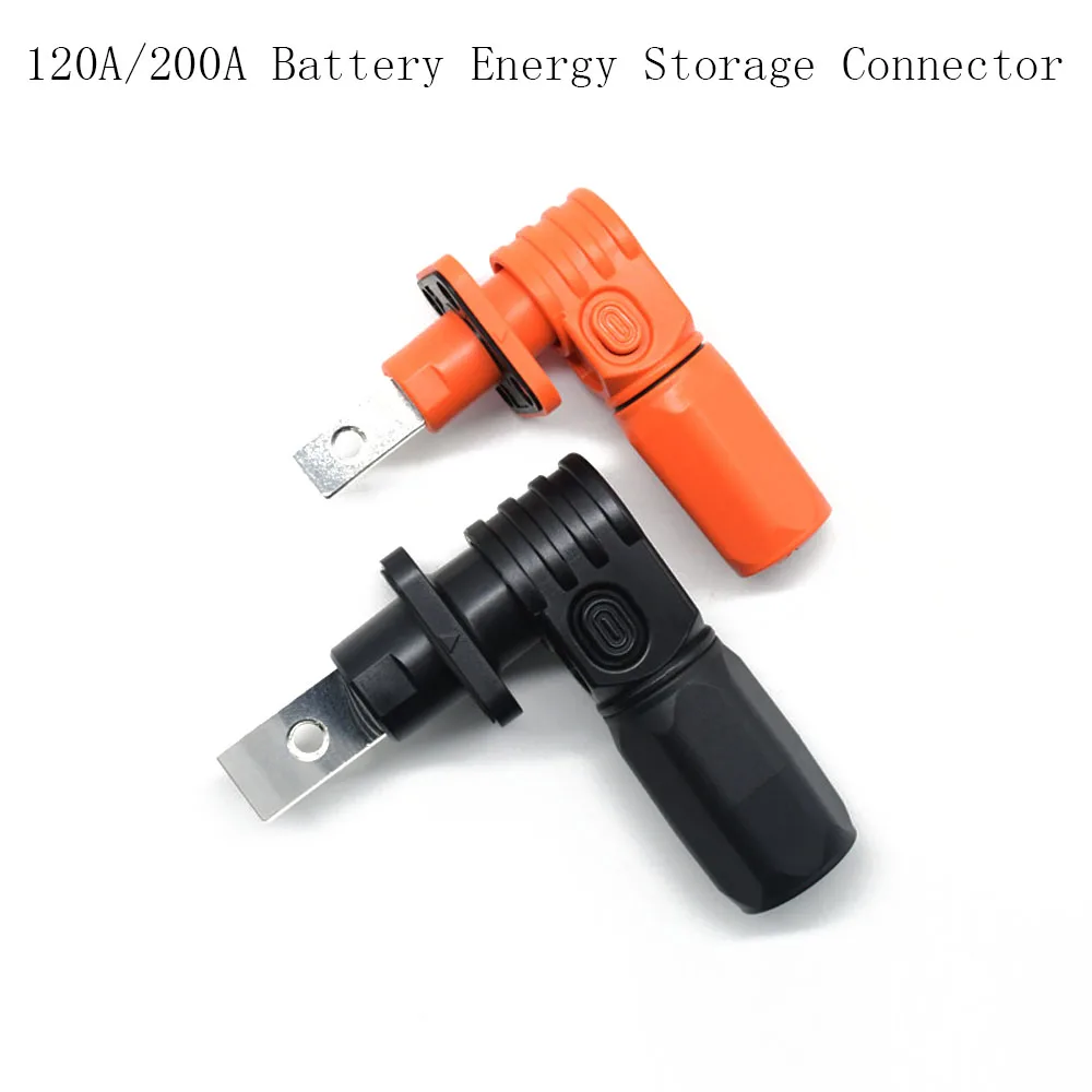 

Waterproof Elbow Power Terminal 120A/200A Battery Energy Storage Connector High Current Quick Plug Terminal Flame Retardant IP67