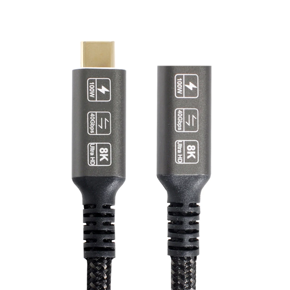 

Chenyang USB4 Extension Cable Male to Female 40Gbps with 100W Charging and 8K@60Hz Compatible with TB3/4